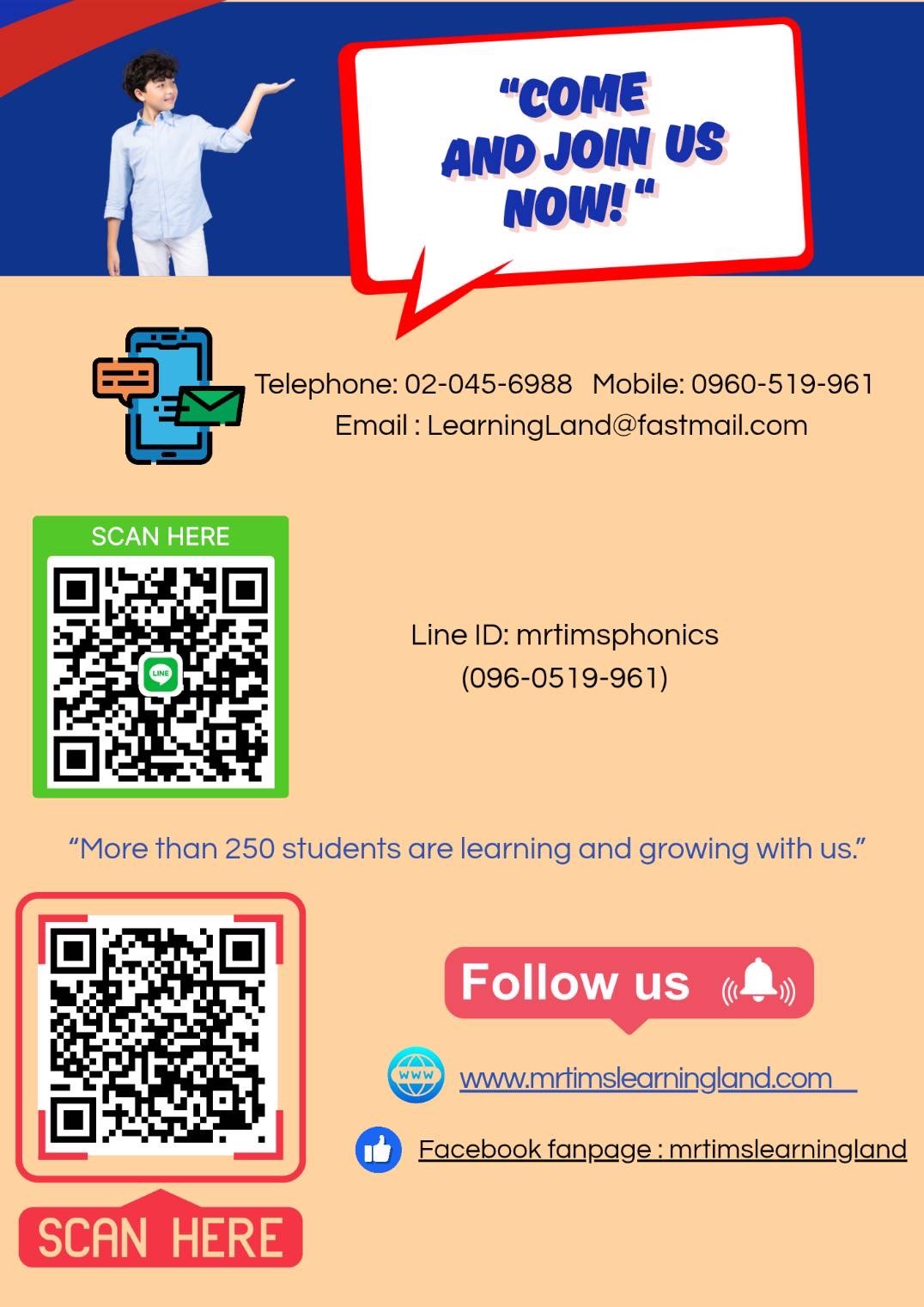 contact mrtimlearningland